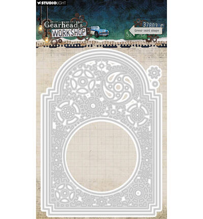 Studio Light Cutting Dies - Gear card shape Gearhead's Workshop nr. 1105