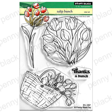Penny Black - TULIP BUNCH (CLEAR STAMPS)