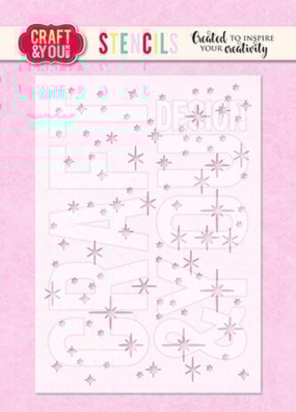 Craft & You Design - Sparks Stencil 