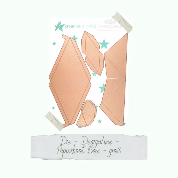 Creative Depot - Die - Papierboot Box - groß