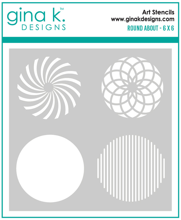 Gina K Designs - STENCIL- Round About Gina K Designs - STENCIL- Round About