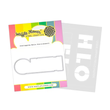 Waffle Flower - Overlapping Hello Die-n-stencil Waffle Flower - Overlapping Hello Die-n-stencil