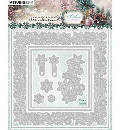 Studio Light - Cutting Die - Snowy frame Christmas Blush nr. 1059