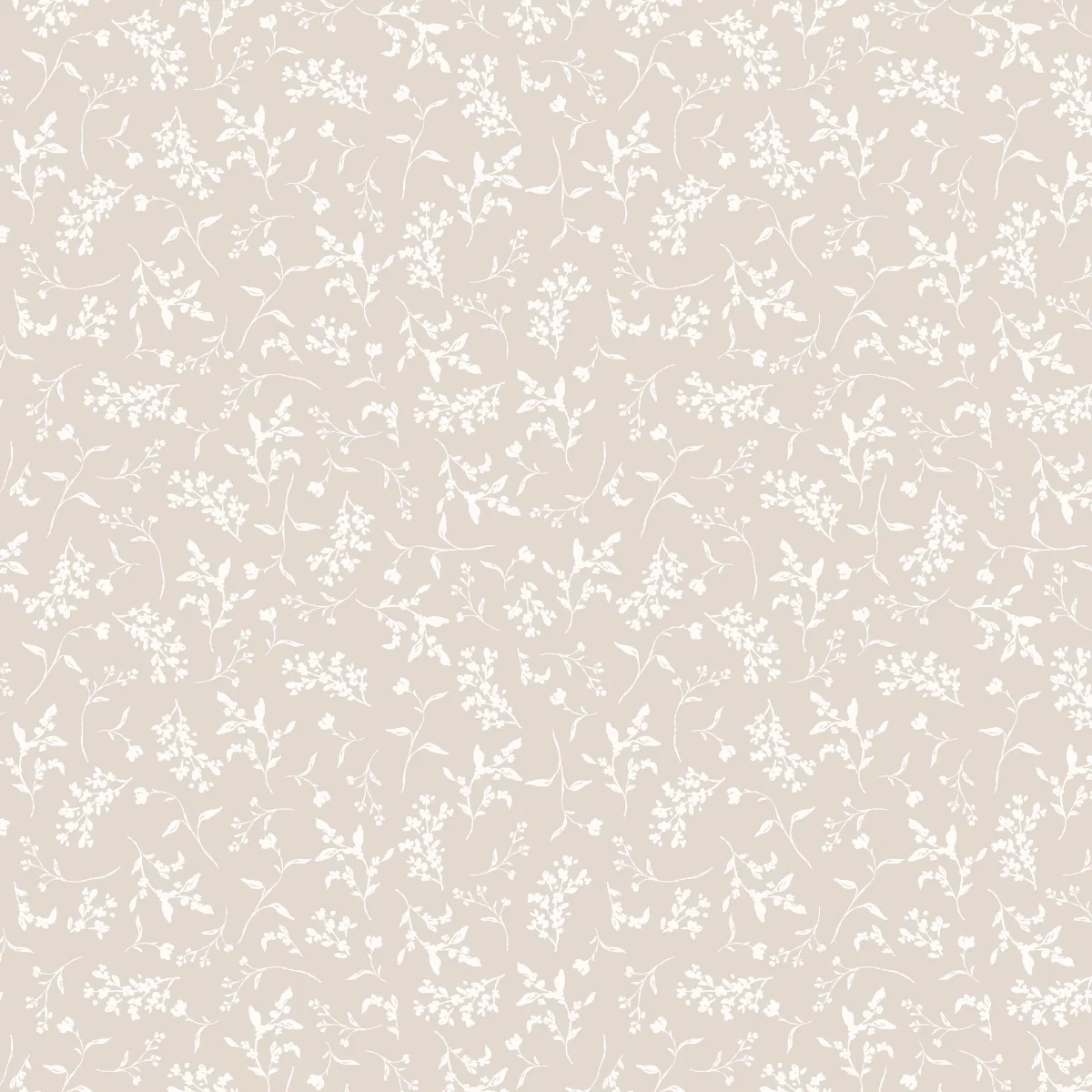 Creative Depot - Designpapier - Blütenzweige auf Beige