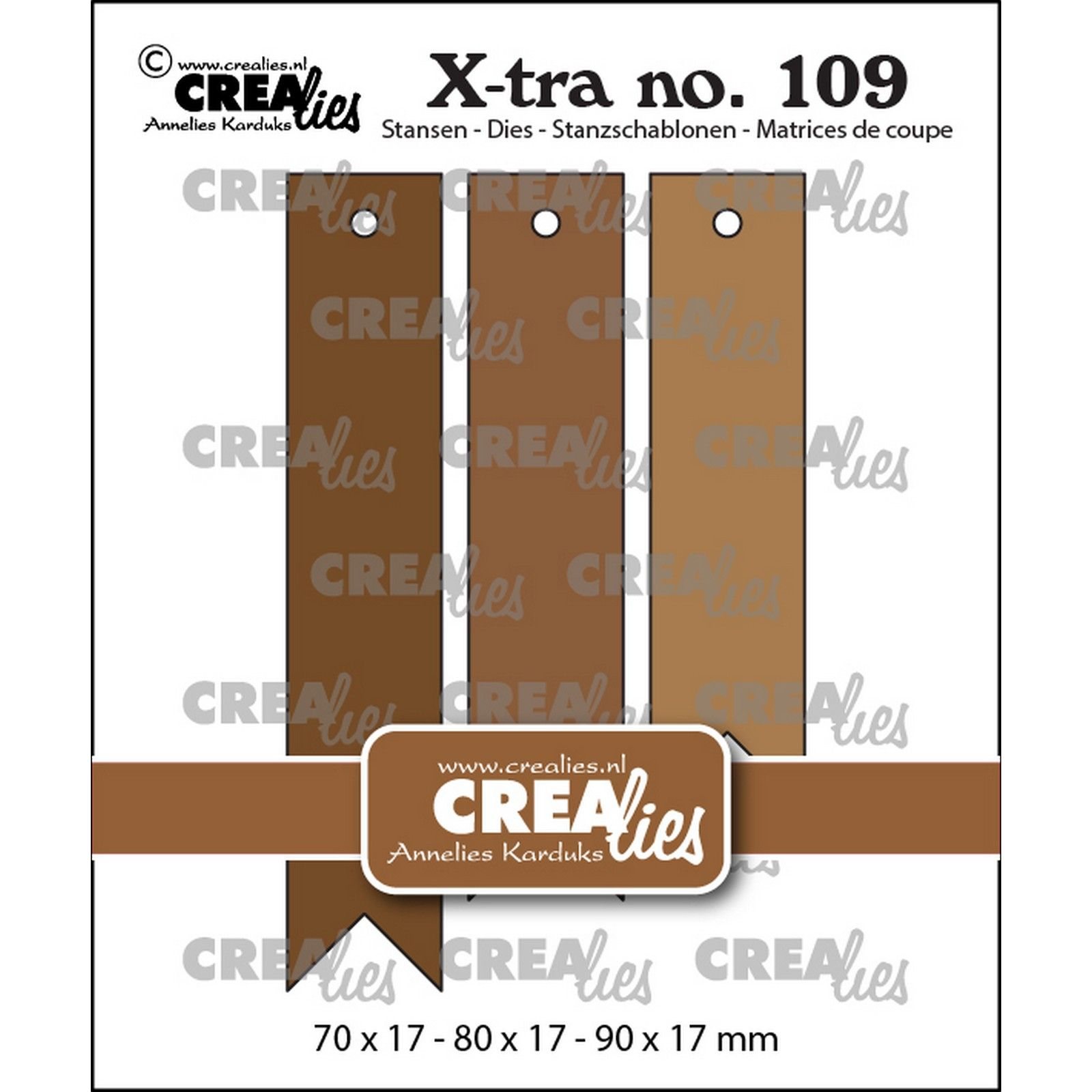 Crealies • Xtra Fishtail Tags Smooth