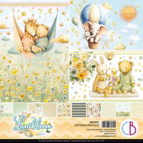 Ciao Bella - Lunibloom 12x12 Inch Patterns Pad (8pcs)