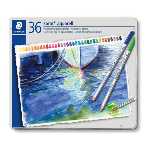 Staedtler Karat aquarell Farbstifte - set 36 st Staedtler Karat aquarell Farbstifte - set 36 st
