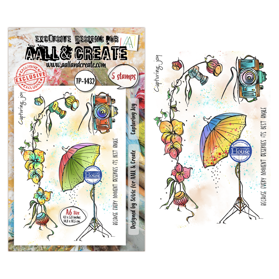 AALL & Create - Through the Lens A6 Stamp Sets Capturing Joy by Soizic
