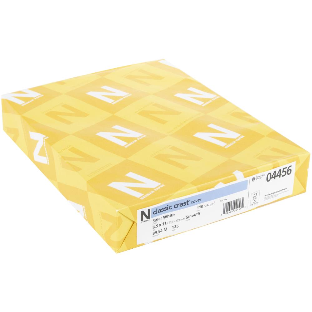 Neenah 110lb Classic Crest Cardstock 8.5"X11" 125/Pkg