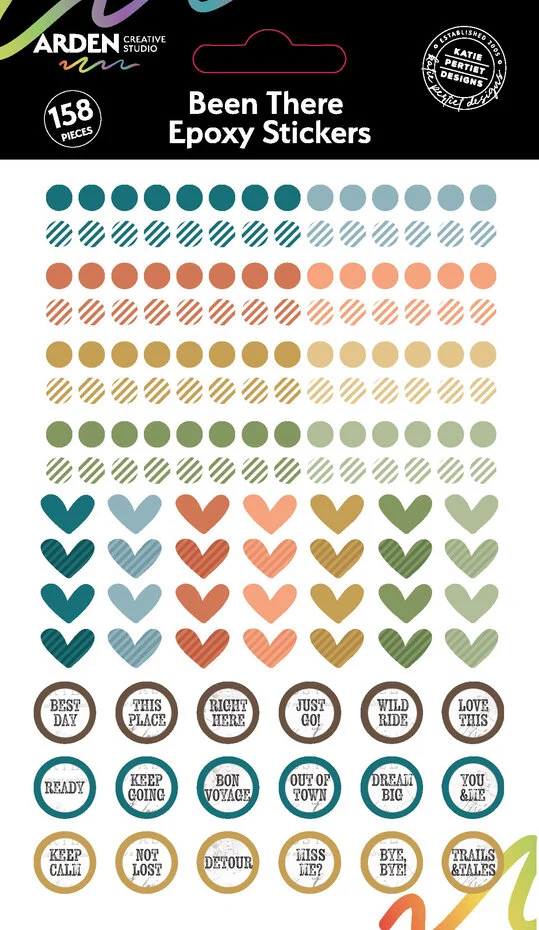 Arden Creative Studio - Been There Epoxy Stickers (158pcs) by Katie Pertiet