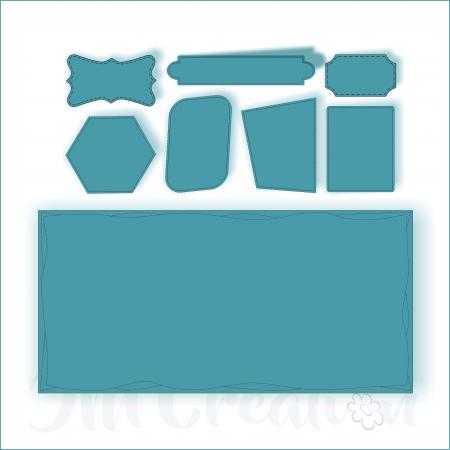 JM Creation - Stanzschablone - DIN lang Rahmen