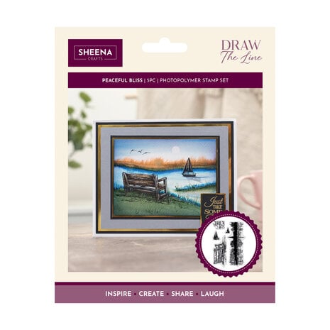 CC - Draw the Line Clear Stamp Peaceful Bliss CC - Draw the Line Clear Stamp Peaceful Bliss