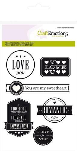 CraftEmotions clearstamps A6 - Love Texte (Englisch) 