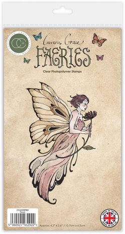 Craft Consortium  -Fairies A6 Clear Photopolymer Stamps Flower 