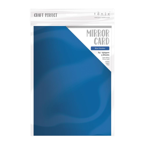 Tonic Craft Perfect - Mirror Card A4 Satin Blue Obsidian