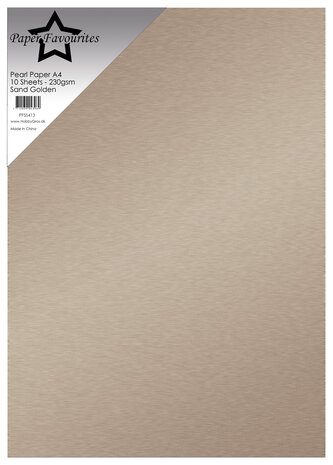 Paper Favourites - Sand Golden A4 Pearl Paper 240gsm (10pcs)