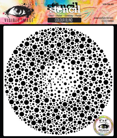 Visible Image - Colour Blind 6x6 Inch Stencil