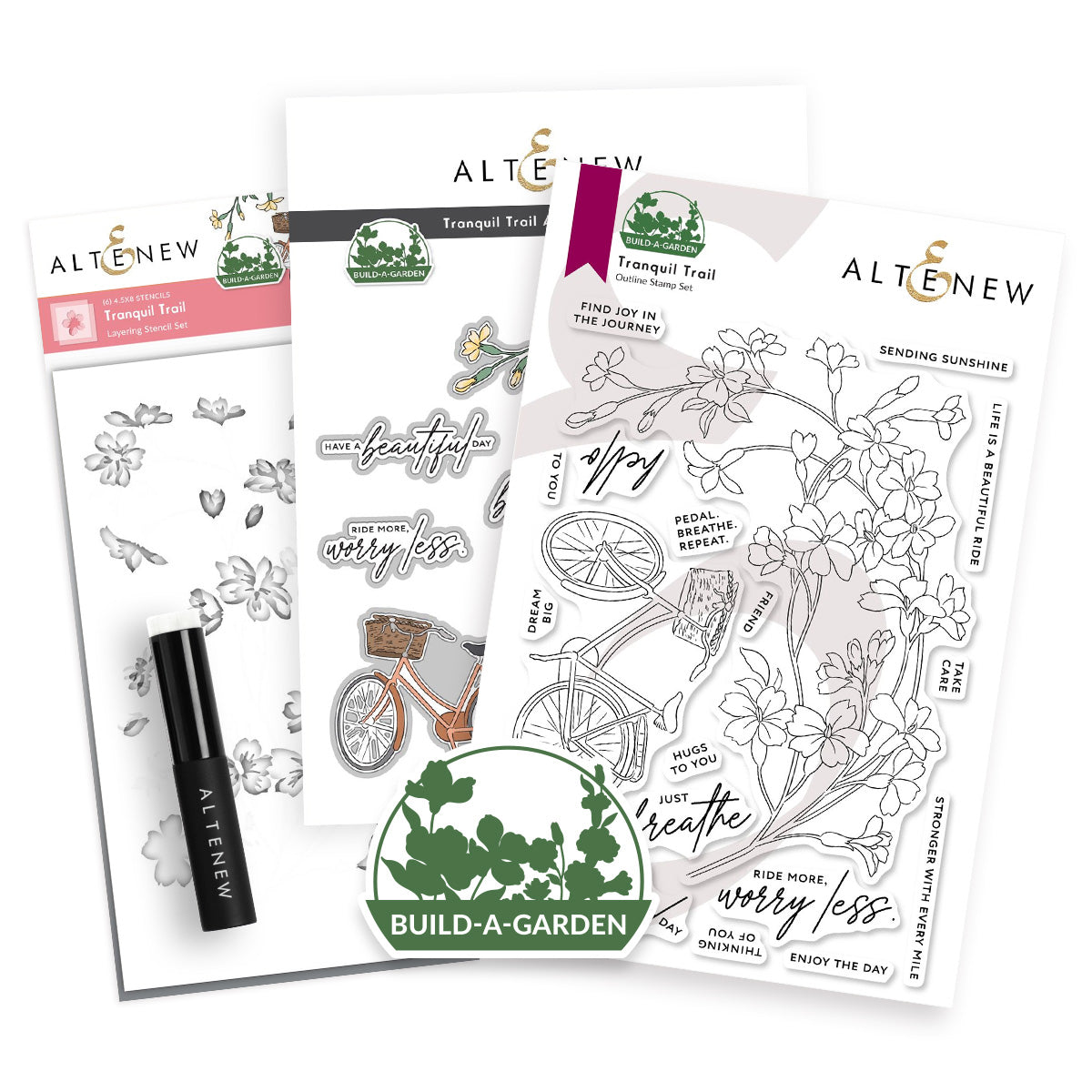Altenew - Build-A-Garden: Tranquil Trail & Add-on Die Bundle 