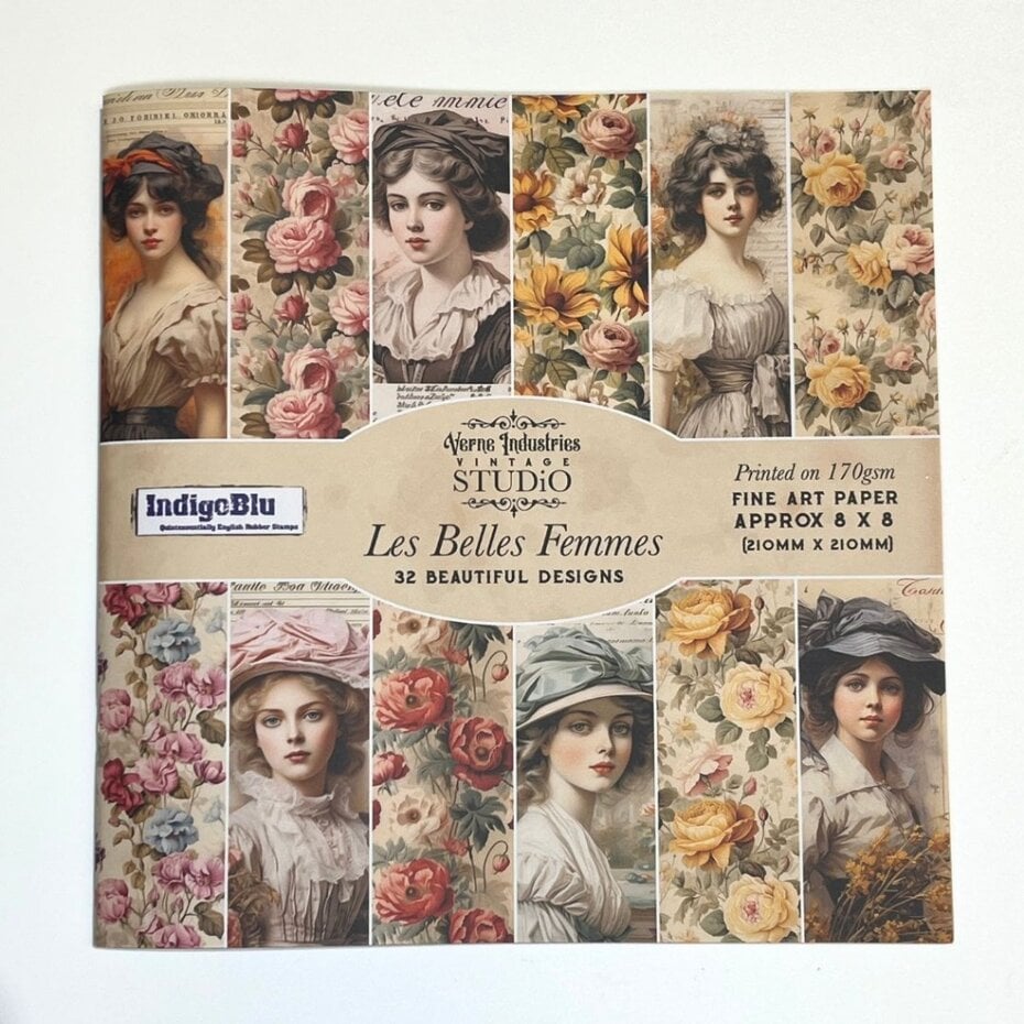 IndigoBlu - Les Belles Femmes 8x8 Inch Paper Book IndigoBlu - Les Belles Femmes 8x8 Inch Paper Book