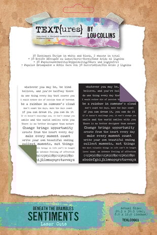 TEXT(ures) - Beneath the Brambles Laser Cut Sentiment Pack (19pcs)