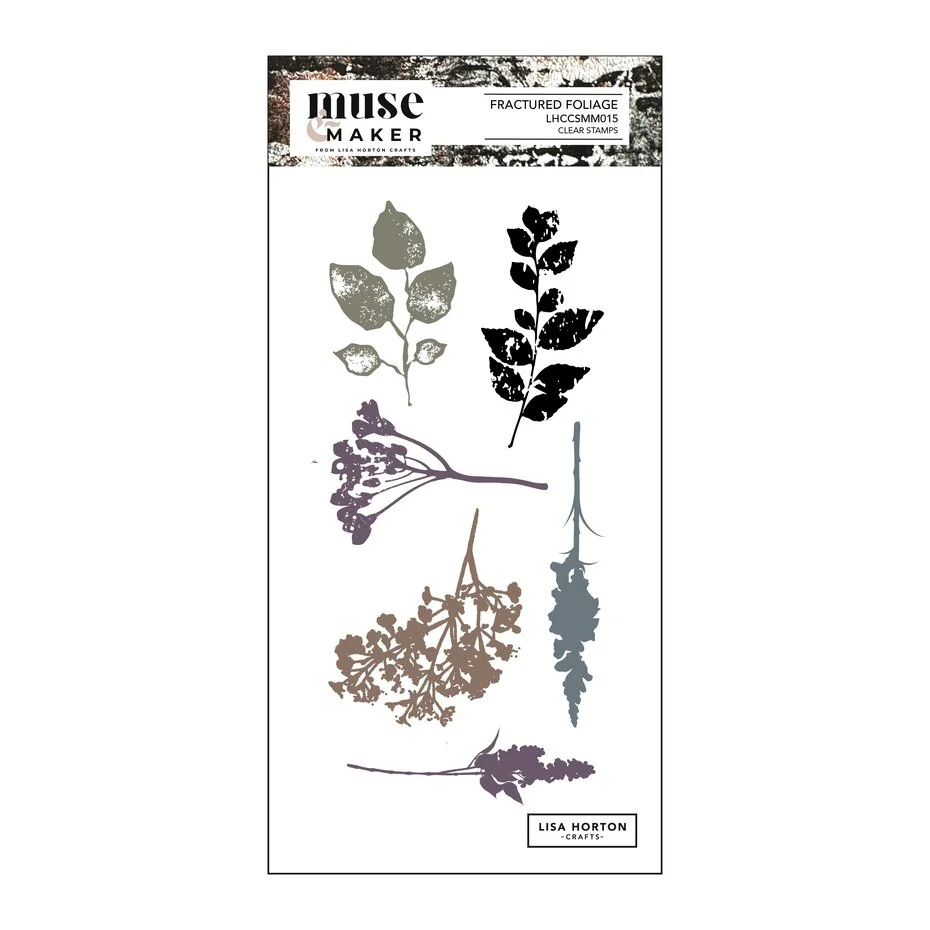 Lisa Horton Crafts - Muse & Maker DL Clear Stamp Set Fractured Foliage