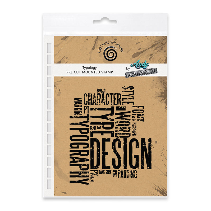 Andy Skinner - Typology Pre Cut Rubber Stamp