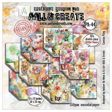 AALL & Create - Garden Daydreams 12x12 Inch Design Paper Canvas Play