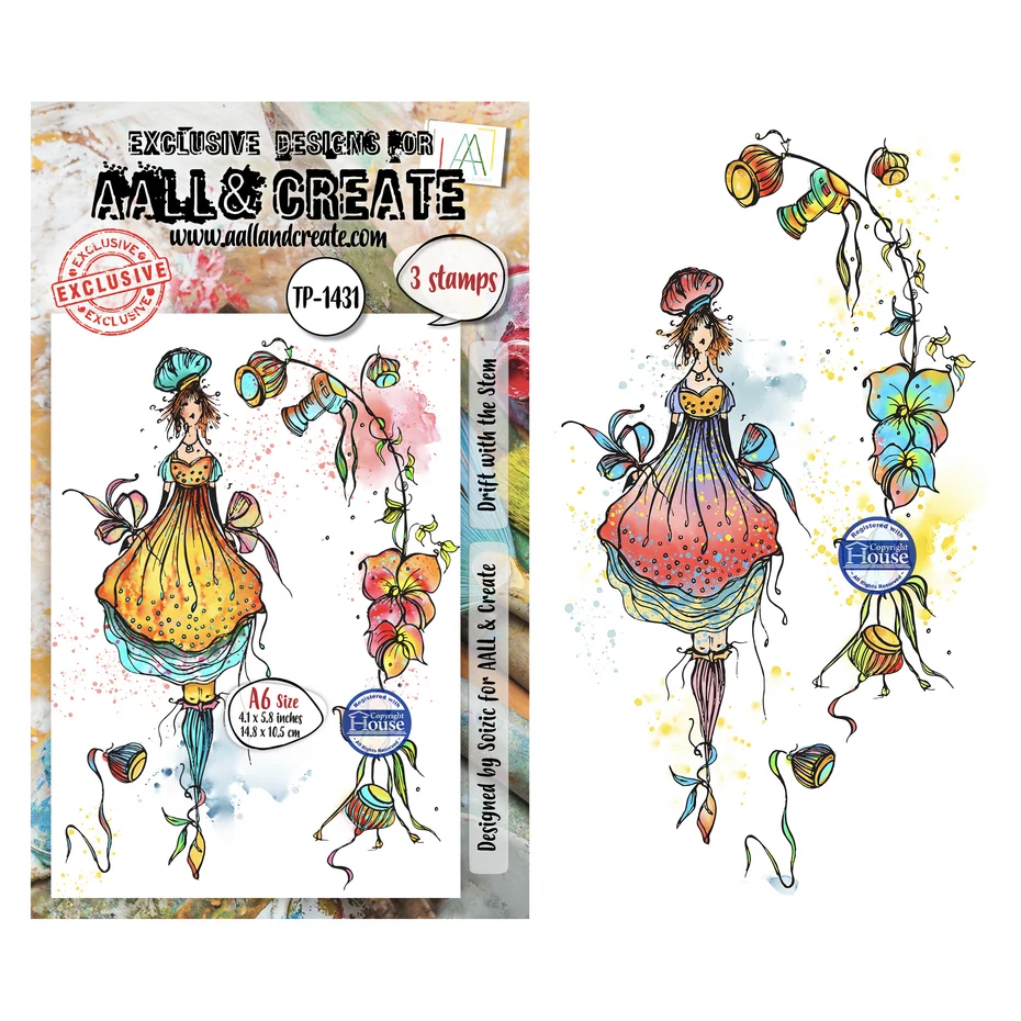 AALL & Create - Through the Lens A6 Stamp Sets Drift with the Stem by Soizic