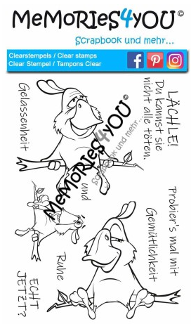 MEMORIES4YOU STEMPEL (A6) "PAPAGEI"