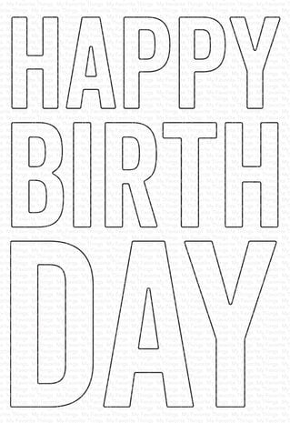 My Favorite Things - Big Happy Birthday Die-namics My Favorite Things - Big Happy Birthday Die-namics