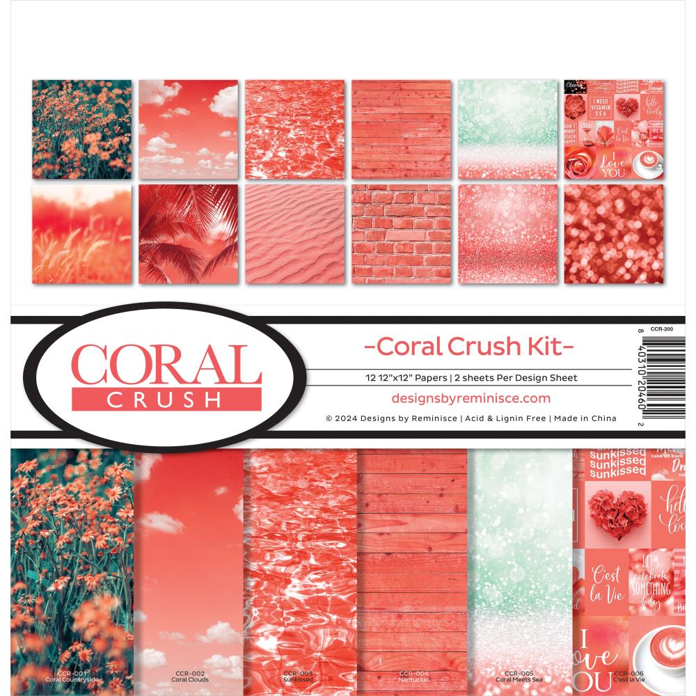 Reminisce Collection Kit 12"X12" - Coral Crush Reminisce Collection Kit 12"X12" - Coral Crush