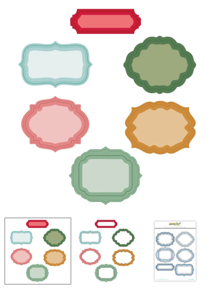 Honey Bee - Festive Frames - Honey Cuts - Stand-Alone Dies