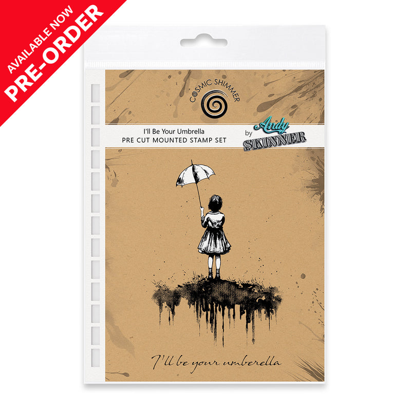 Andy Skinner -I'll Be Your Umbrella Pre Cut Rubber Stamp Set  Andy Skinner -I'll Be Your Umbrella Pre Cut Rubber Stamp Set