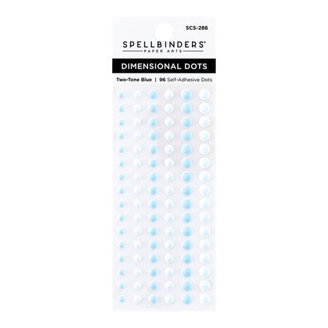 Spellbinders - Dimensional Two Tone Blue Enamel Dots (96pcs)