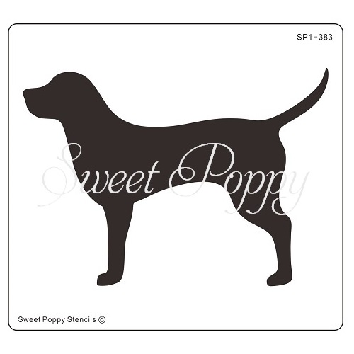 Sweet Poppy Stencil: Dog Aperture Sweet Poppy Stencil: Dog Aperture