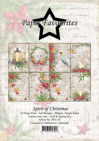 Paper Favourites - Spirit of Christmas A5 Paper Pack