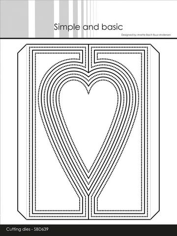 Simple and Basic - die "A6 Heartshaped Gatefold"