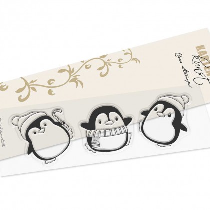 Karten-Kunst Clear Stamps KK-0248 - Penguins  Karten-Kunst Clear Stamps KK-0248 - Penguins
