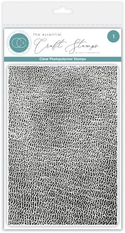 Craft Consortium - Journalling & Mixed Media Phase 2 Clear Photopolymer Stamps Leather Texture