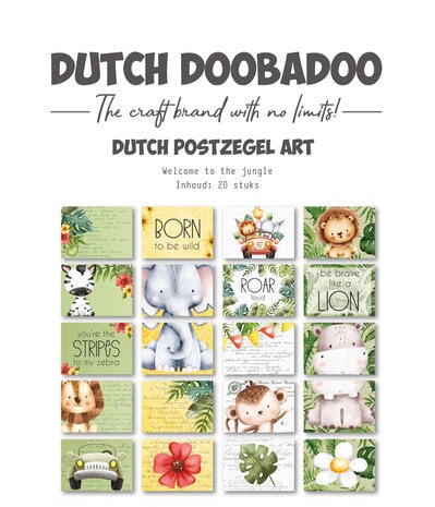 Dutch Doobadoo  Dutch Postzegel Art A6 Welcome to the Jungle (20pcs)