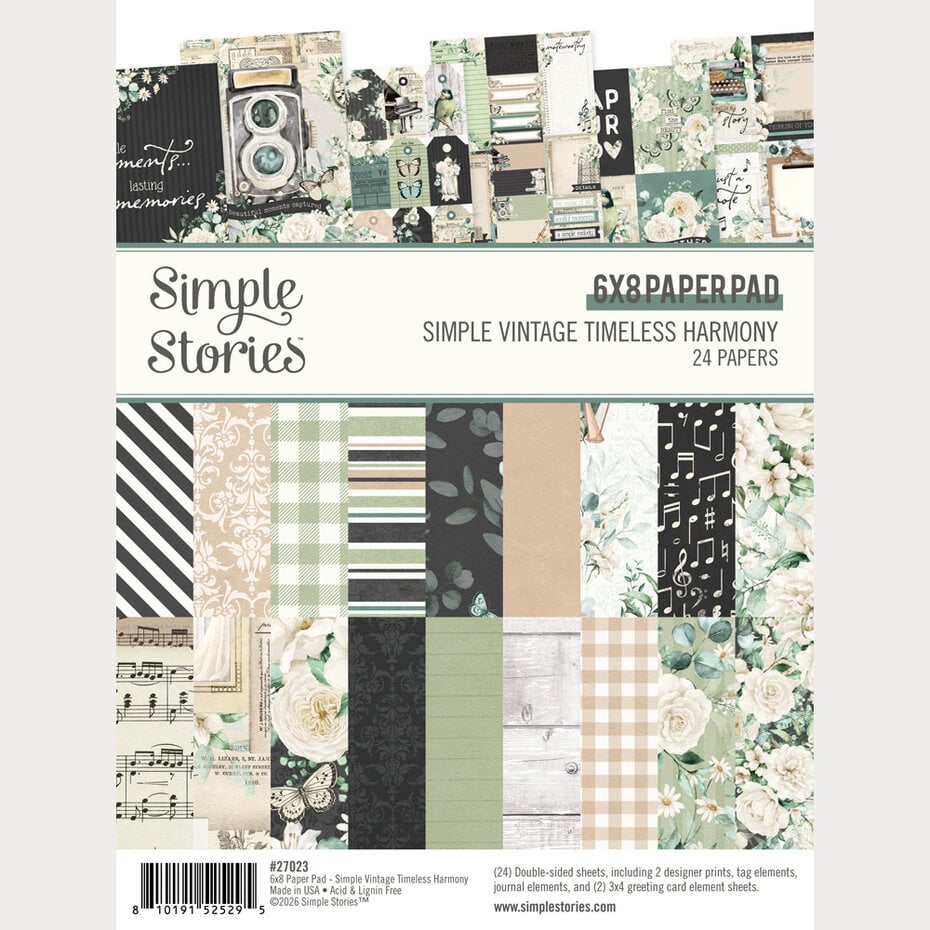 Simple Stories - Simple Vintage Timeless Harmony 6x8 Inch Pad