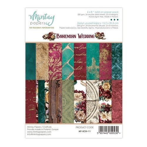Mintay 6 x 8 Add-On Paper Pad - Bohemian Wedding