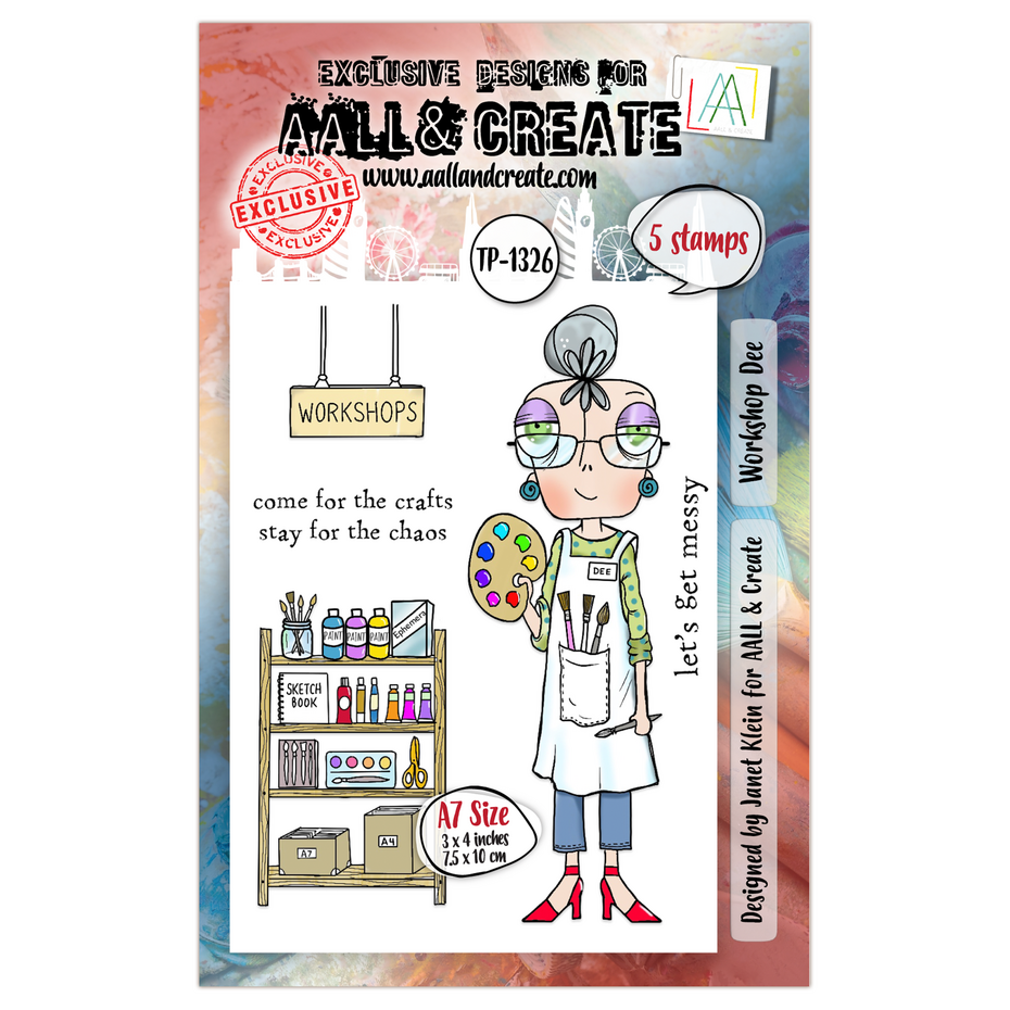 AALL & Create - Postcards from London A7 Stamp Set Workshop Dee
