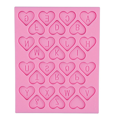 Silicone Mold - Alphabet hearts