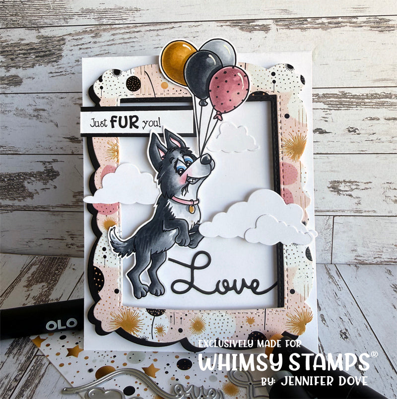 Whimsy Stamps - Doggone Birthdays Clear Stamps