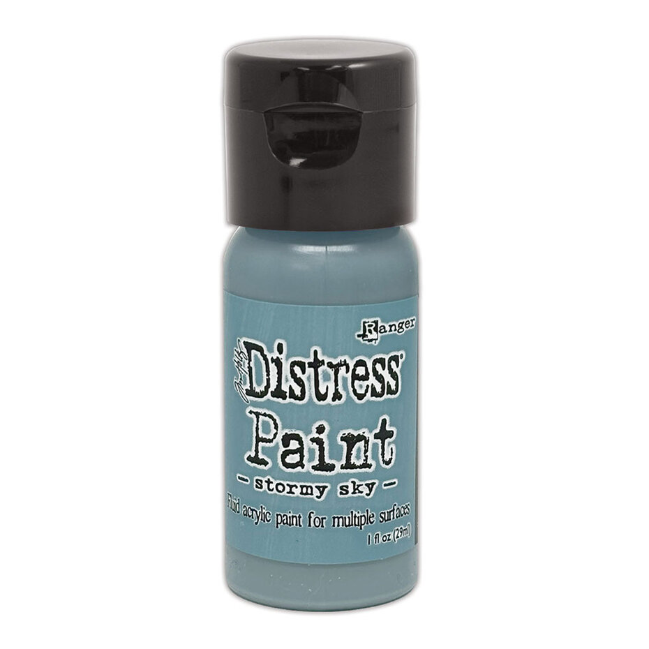 Ranger - Tim Holtz Distress Paint Flip Top Stormy Sky 1 fl oz (29 ml)