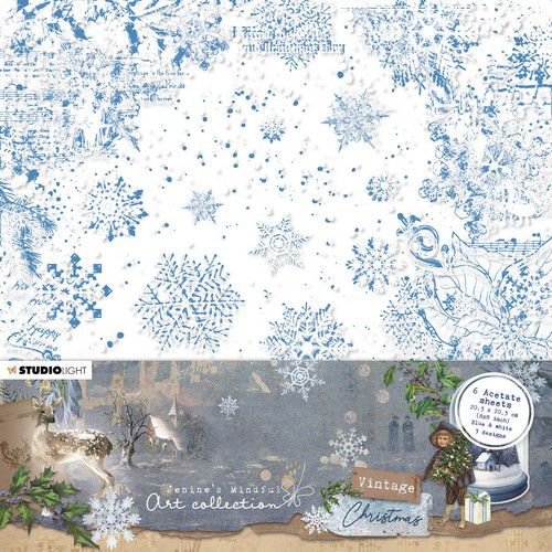 Studio Light Acetate Sheets Vintage Christmas nr.04