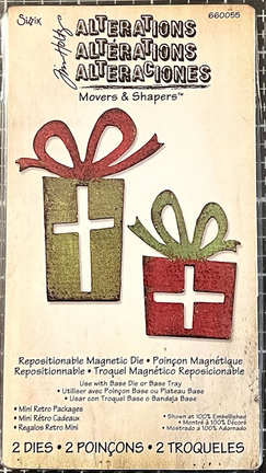Sizzix Movers & Shapers Magnetic Dies - Mini Retro Packages