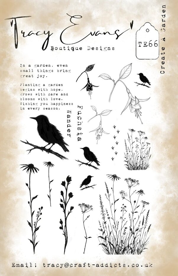 Tracy Evans - Create A Garden A5 Stamp