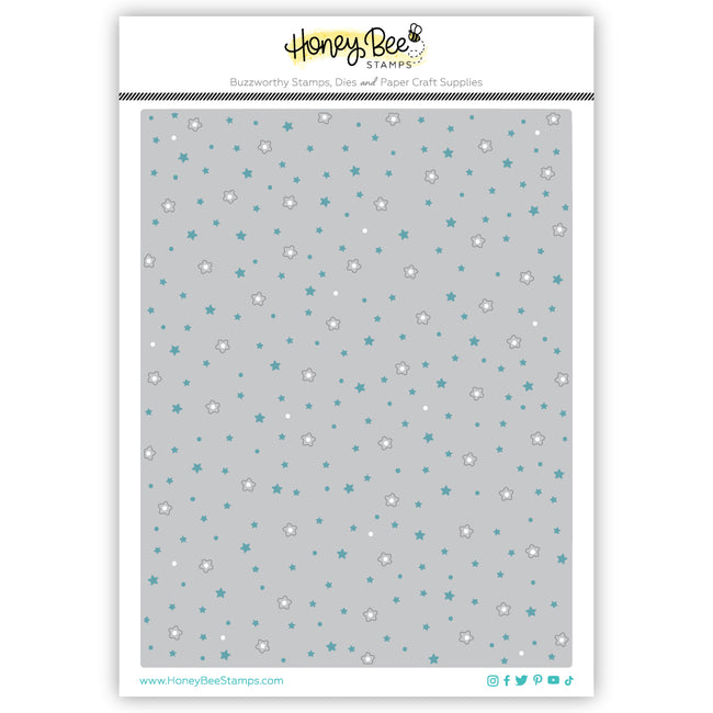 Honey Bee - Scattered Stars A2 Cover Plate - Honey Cuts
